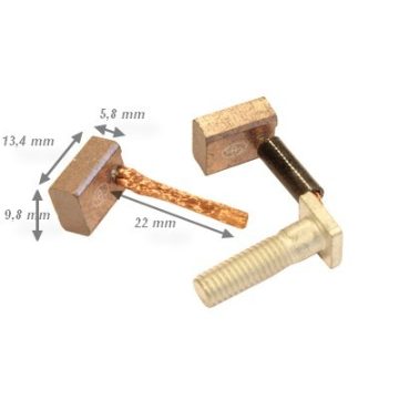 Kefe 6.0x10x13mm 10mm-oldalt kivezetés 1db m6-csavarral