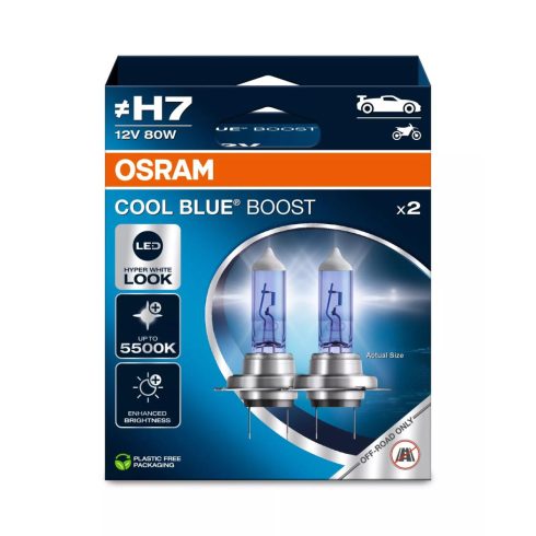 Osram H7 12V 80W +50% CBB 5000 K  Off Road