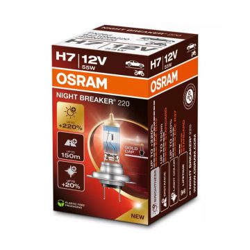 H7 Osram izzó +220% 64210NB220